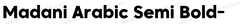 Madani Arabic Semi Bold字体转换